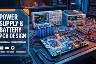 design pcb for power supply, battery management and charging systems
