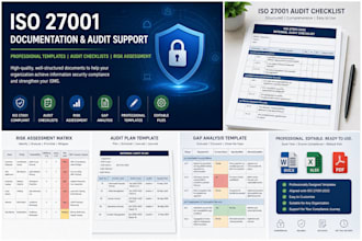 prepare iso 27001 compliance documents and audit plans