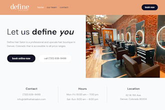 design beauty hair salon website hairdresser website hair salon booking website