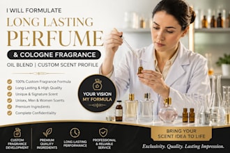 be chemist of cosmetics and skincare and haircare formulation