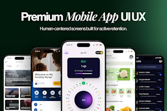 design premium mobile app ui ux for ios and android