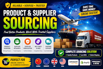 do product and supplier sourcing from china eu UK and USA