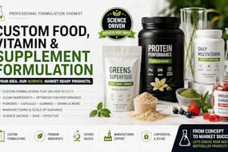 do food formulation drink vitamin beverage and supplement product formulation