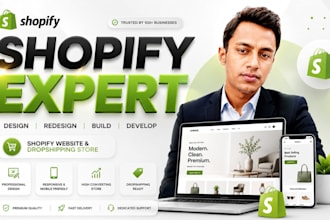 design, and redesign a shopify dropshipping store
