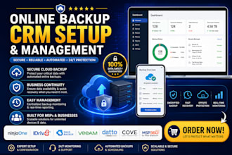 do online bac kup CRM ninjaone idrive online saas backup veeam datto cove msp360