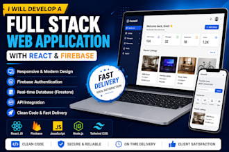 develop a full stack web application with react and firebase