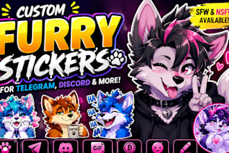 draw furry telegram sticker furry nsfw furry stickers discord animated stickers