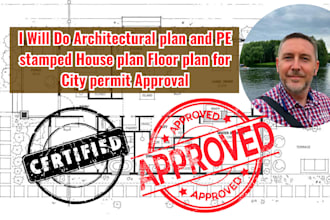 do architectural plan and pe stamp house plan floor plan for citypermit approval