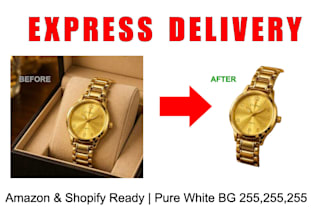 amazon product photo background removal in 1 hour with 255,255,255