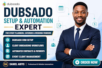 setup dubsado CRM automation and workflows for event planners and creatives