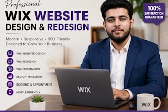 design wix website and redesign a business wix website