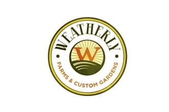 do excellent monogram logo for weather farms custom gardens