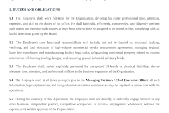 draft a custom employment agreement with company policies for your business
