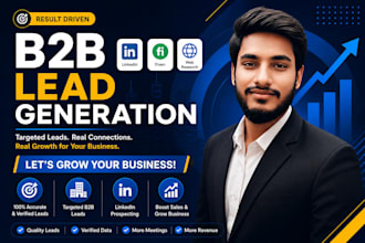 b2b lead generation with verified emails and linkedin leads