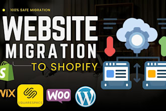 migrate, convert wix to shopify, woocommerce to shopify, squarespace to shopify