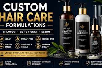 formulate custom shampoo, conditioner and hair care products