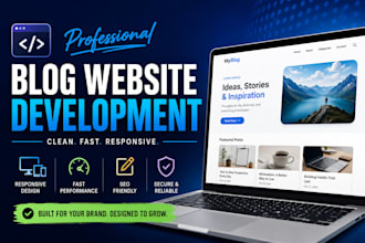 design a premium blog website