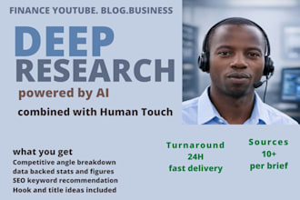 do ai powered finance and business video scripts and briefs