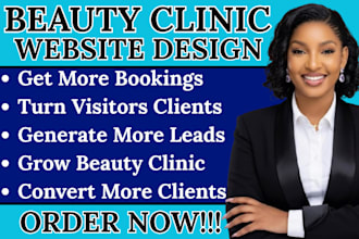 beauty clinic website med spa website esthetician website cosmetics clinic site
