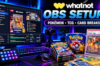 set up obs studio for whatnot pokémon and tcg card breaks
