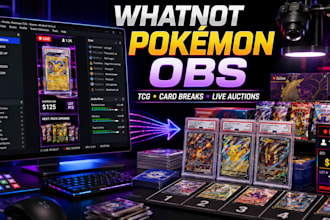 set up obs studio for whatnot pokémon card breaks and tcg streams