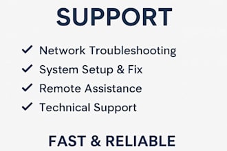 provide remote IT support and network troubleshooting