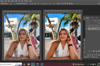 remove grid lines and stamp from photo