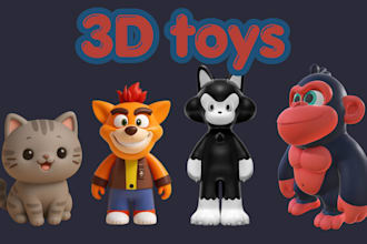 sculpt stylized 3d toy, vinyl figurine, collectible bjd model and stl file