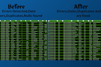 clean your excel and csv files using ai with free sample