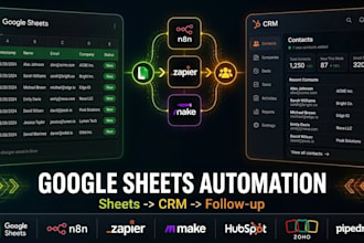 automate google sheets workflows and sync them with your CRM