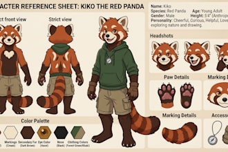 draw furry reference sheet anthro ref sheet fursona ref sheet furry ref sheet