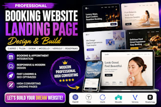 booking website landing page carrd build tilda dorik mozello versoly readymag