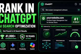 do monthly GEO, aeo and SEO to rank your website in chatgpt and gemini