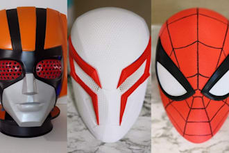sculpt 3d mask 3d helmet 3d print and paint mask cosplay armor for 3d printing