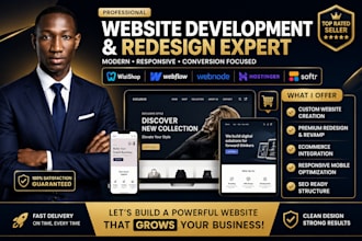 build wizishop webflow website design webnode hostinger website redesign softr