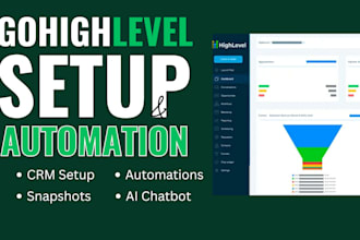 set up gohighlevel CRM and automation for marketing agencies