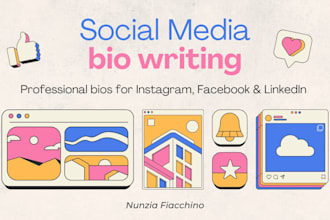 write or rewrite your instagram, facebook or linkedin bio