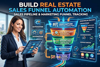 build real estate sales funnel automation, sales pipeline marketing funnel track