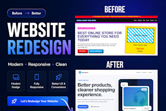 redesign your website homepage or landing page