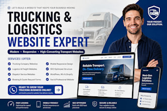 create a trucking or logistics company website