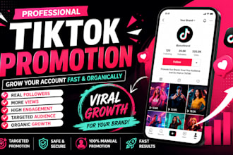 promote your tiktok account for organic growth and engagement