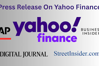 publish your press release on yahoo finance and additional media sites