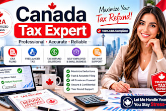 tax expert canada, cra filing, freelancer tax, refund and tax solution