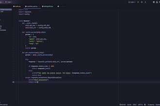 write a custom python script for automation