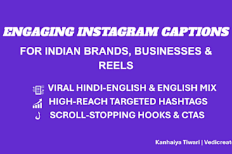 write engaging hinglish instagram captions for your business