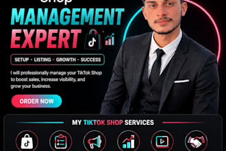 tiktok VA tiktok shop affiliate and grow tiktok shop lister setup tik tok shop