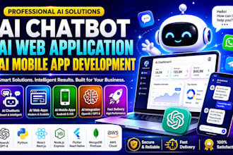 develop ai chatbot, ai web application, ai mobile app development