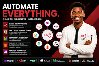 make automation, n8n automation, vapi retell, ghl claude ai calling agent zapier