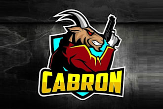 design mascot gaming e sports brand logo