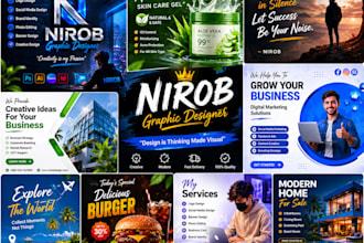 design modern social media posts for facebook and instagra